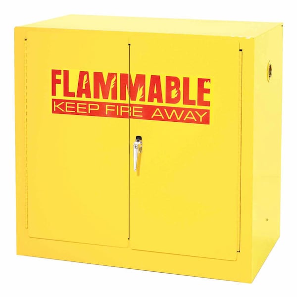Global Industrial Steel, 35 in W x 35 in H x 22 in D, Yellow 962357 - main